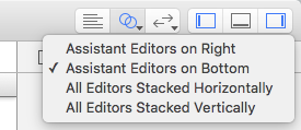 Just clicking this button shows or hides the second editor pane