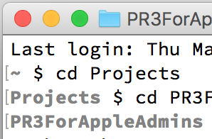 Marks in Terminal